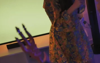 Stock Video Group Of Friends Dancing And Drinking On Halloween For PC