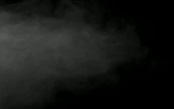 Stock Video Grey Smoke Cloud Drifts On Black Background For PC