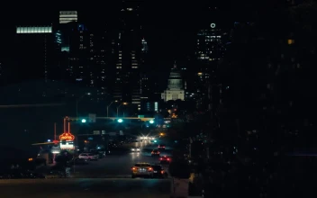 Stock Video Great Strip Of A Big City At Night For PC