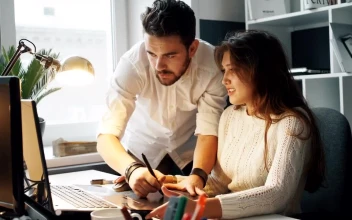 Stock Video Graphic Designers Working Together For PC