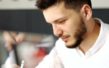 Stock Video Graphic Designer Working With On A Tablet For PC
