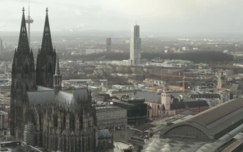Stock Video Gothic Cathedral And Train Station In Berlin For PC