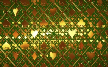 Stock Video Golden Poker Figures Pattern D Animation For PC