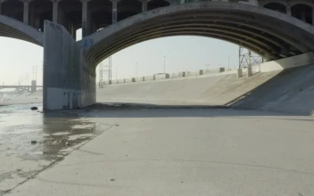 Stock Video Going Under A Bridge In A Large Drainage Canal For PC