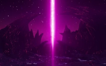 Stock Video Going Through A Rocky Cyberpunk World For PC