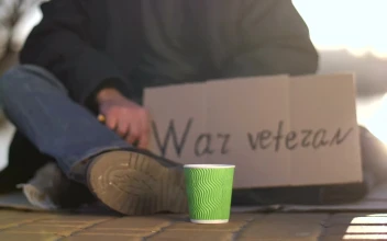 Stock Video Giving Money To A Homeless Man For PC