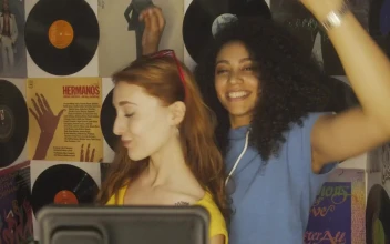 Stock Video Girls Recording And Dancing With A Cell Phone For PC
