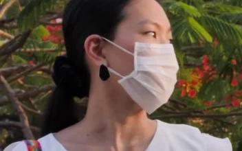 Stock Video Girl With Face Mask Portrait For PC