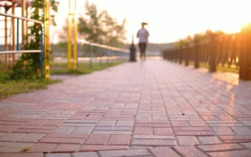 Stock Video Girl Running During Sunset Ties Her Shoelaces For PC