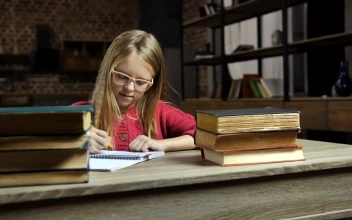 Stock Video Girl Frustrated While Studying Throws A Books Away For PC