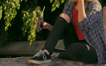 Stock Video Girl Drinking Soda Outdoors For PC