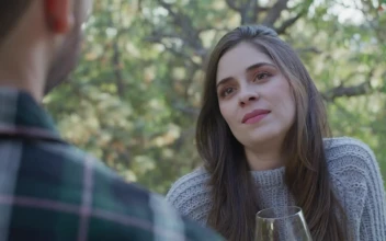 Stock Video Girl Drinking A Glass Of Wine With A Man For PC