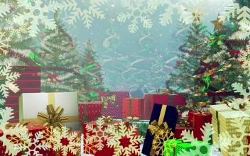 Stock Video Gifts Christmas Trees And Snowflakes For PC