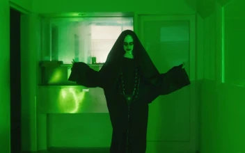 Stock Video Ghost Nun Walking Slow Down An Empty Hall For PC