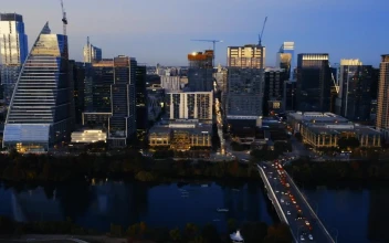 Stock Video General View Of A Big City From The Heights For PC