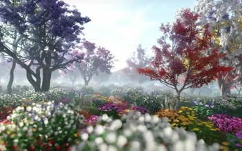 Stock Video Garden Of Eden Full Of Flowers And Trees For PC