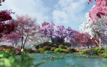 Stock Video Garden Of Eden D Render For PC