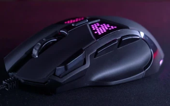 Stock Video Gaming Mouse Close Up For PC