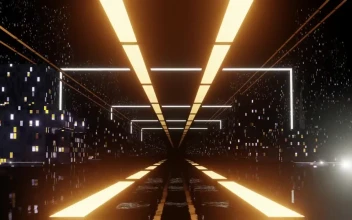 Stock Video Futuristic Virtual City Highway Loop Video For PC