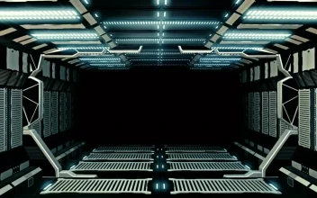 Stock Video Futuristic Corridor Loop Video For PC