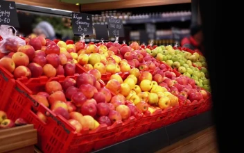 Stock Video Fruits With Price Tags In The Supermarket Trays For PC