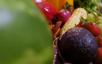 Stock Video Fruits And Vegetables Of Many Kinds Close Up For PC