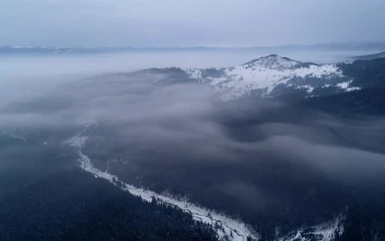 Stock Video Frozen Nature Area Aerial Shot For PC