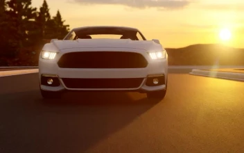 Stock Video Front Tracking Shot Of The Sports Car In A Road For PC