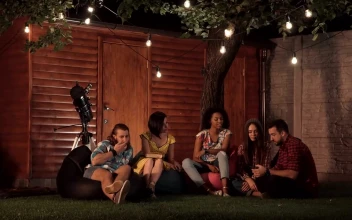 Stock Video Friends Taking A Selfie In The Backyard For PC