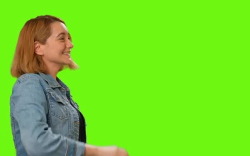 Stock Video Friends Man And Woman Meeting On A Green Background For PC