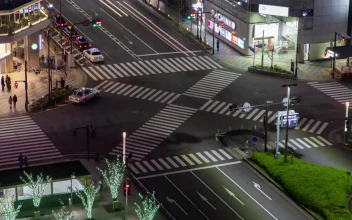 Stock Video Kyoto Crossroad With Traffic Time Lapse Animated Wallpaper
