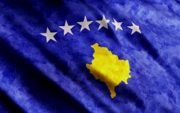 Stock Video Kosovo Worn D Flag Full Screen Animated Wallpaper