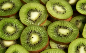 Stock Video Kiwi Fruit Slices Spinning On A Plate Animated Wallpaper