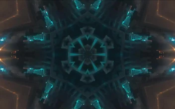 Stock Video Kaleidoscope Shot Of Night City Lights Animated Wallpaper