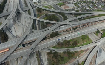 Stock Video Judge Pregerson Huge Highway Connection High View Animated Wallpaper