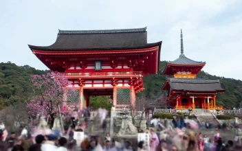 Stock Video Japanese Temple Entrance Time Lapse Animated Wallpaper