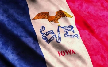 Stock Video Iowa Usa State Flag Animated Wallpaper