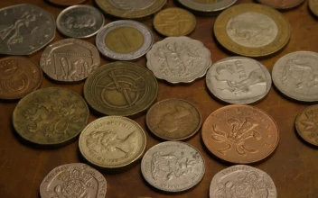 Stock Video International Coins On The Table Animated Wallpaper