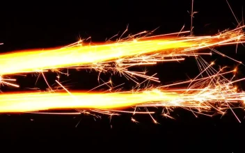 Stock Video Intense Parks Flame Lights Burning In A Dark Place Animated Wallpaper