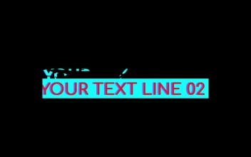 Stock Video Ink Line Lower Third Animated Wallpaper