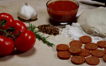 Stock Video Ingredient For A Home Made Pizza Animated Wallpaper