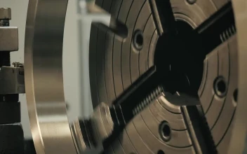 Stock Video Industrial Lathe Machine Animated Wallpaper