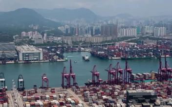 Stock Video Industrial Container Terminal In Hong Kong Animated Wallpaper