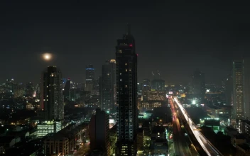 Stock Video Illuminated Roads Of Bangkok Animated Wallpaper