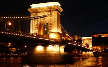 Stock Video Illuminated Bridge At Night Animated Wallpaper