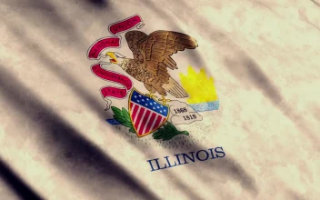 Stock Video Illinois Faded Flag Usa State Animated Wallpaper