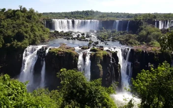 Stock Video Iguazu Falls Landscape Animated Wallpaper