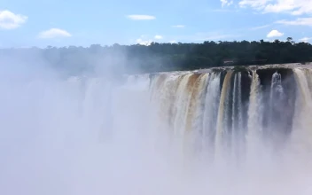 Stock Video Iguassu Falls Landscape Animated Wallpaper