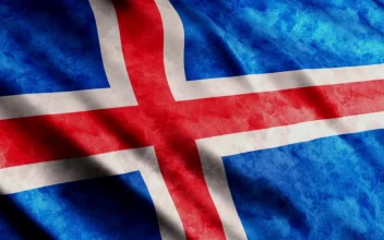 Stock Video Iceland Flag Faded Texture Animated Wallpaper