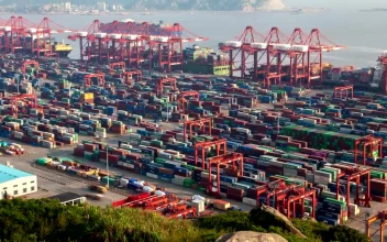 Stock Video Huge Container Area On A Shoreline Aerial Shot Animated Wallpaper